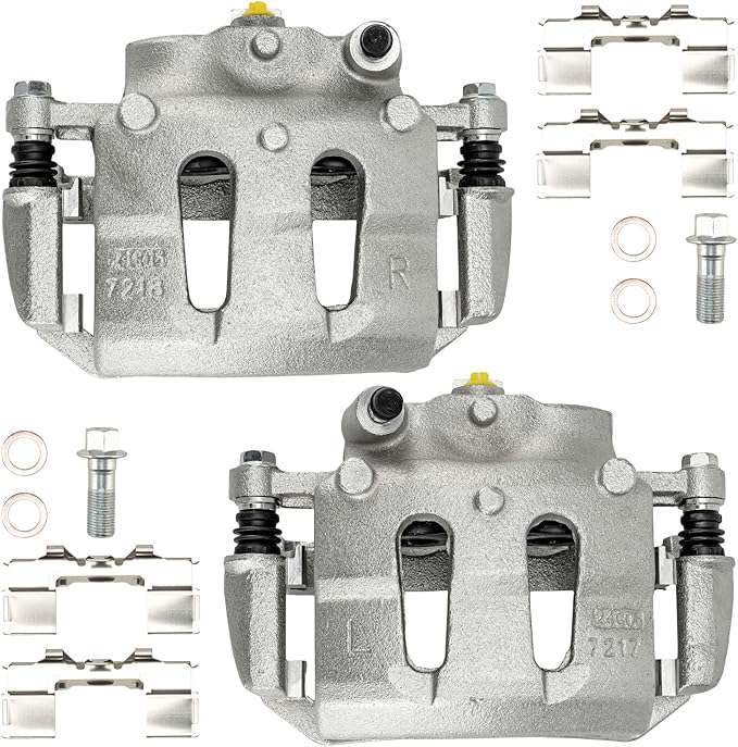 Torchbeam Front Brake Calipers Set for Nissan 1999-2004 Frontier 2.4L, Nissan 1998 Frontier, Nissan 1999-2000 Frontier 3.3L, Front Left and Front Right Calipers Replace # 19B1672+19B1673