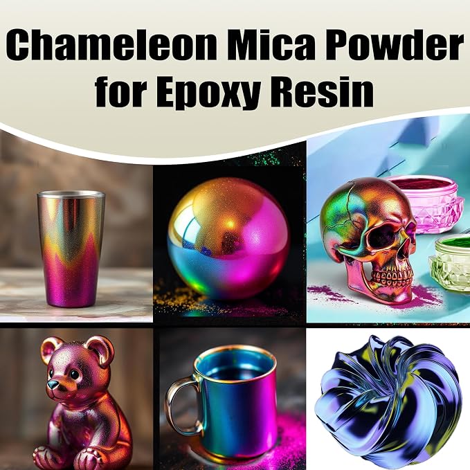 BALTIC DAY - Chameleon Mica Powder, 40 Jars of Color Shift Mica Powder Set - - Image 2
