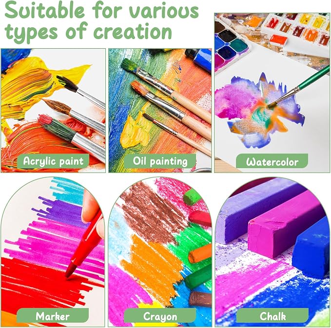 ESRICH Mini Canvases for Painting, 4x4In Canvas in Bulk 72 Pack Small Canvas - Image 4