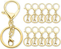 Gkeygo 10 Pack a Set Metal Lobster Claw Clasps and Key Rings, Key Chain by Gkeygo