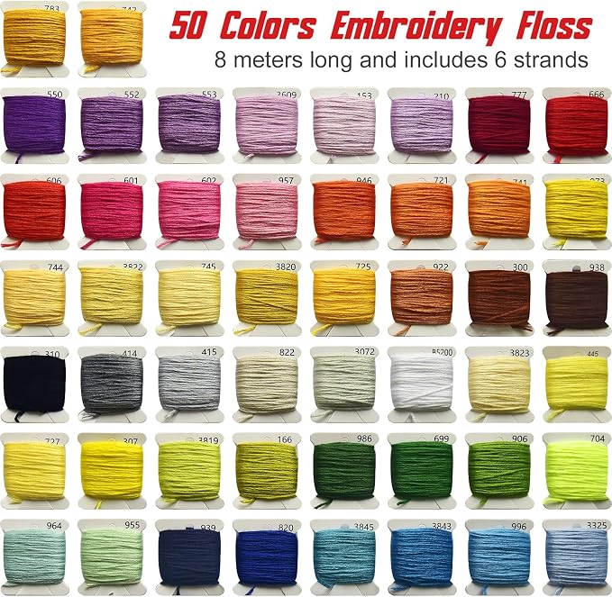 400+Pcs Friendship Bracelet String Kit String Bracelet Making Kit - Image 2