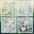Wall Stencils for Painting Large Pattern, Exquisite Leaf Designs for Wall by Felixcraft-DIYDreamscape
