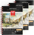 ARTEZA Mixed Media Sketchbook, 5.5 x 8.5 Inches, 60 Sheets Each, by ARTEZA