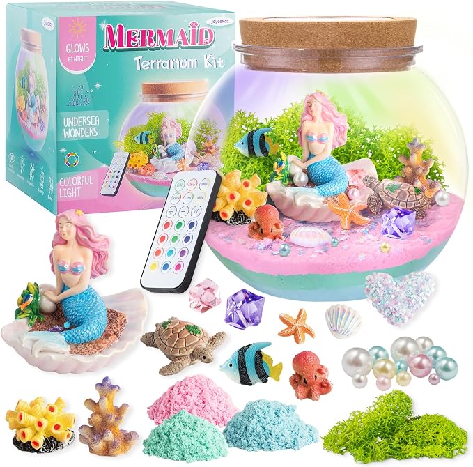 JOYEEMAX Mermaid Light-Up Terrarium Kit by Unknown