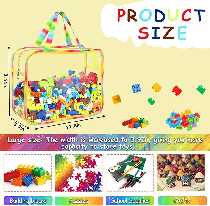 6 Packs Large Toy Storage Bags - Image 2