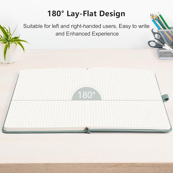 RETTACY Graph Grid Paper Notebook, 192 Pages, A5 Size | 5 Squares per Inch - Image 6