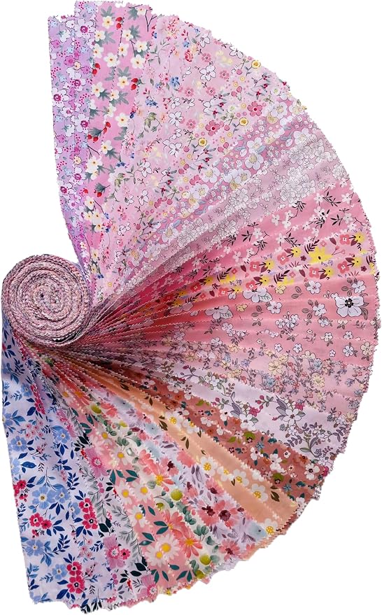 40 Strip Jelly Roll Fabric Strips - Image 2