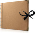 Bstorify Large Scrapbook Photo Albums 50 Pages Brown Thick Kraft Paper by Bstorify