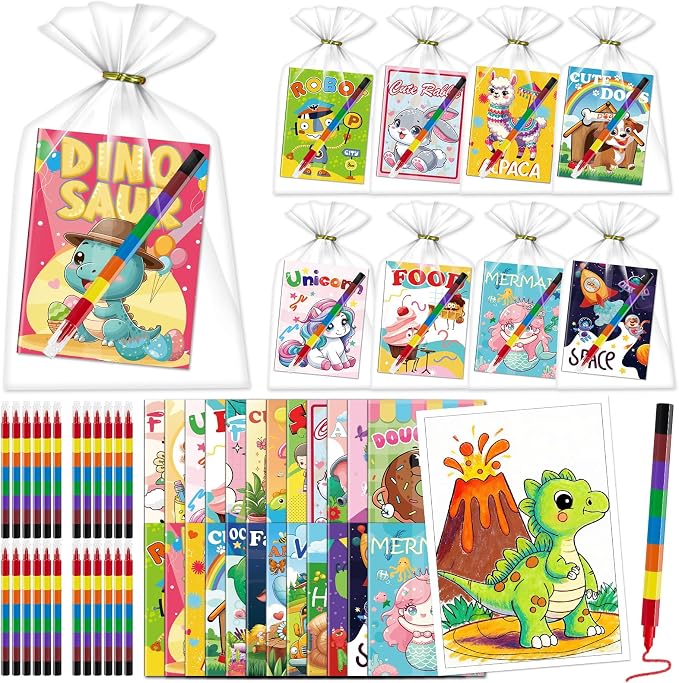 Kalysky 24 Mini Coloring Books by Kalysky