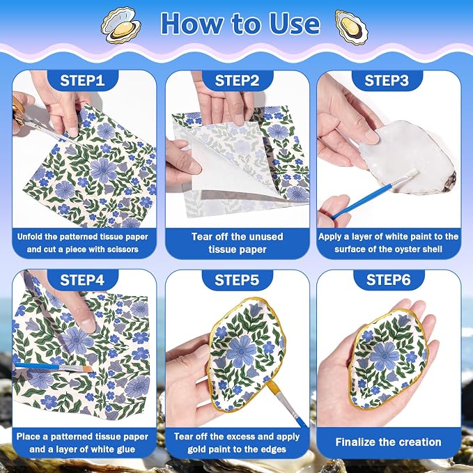 20 Set Oyster Shells for Crafts - Image 6