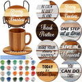Reallnaive 8 Pcs Inspirational Paint by Numbers Kit by Unknown