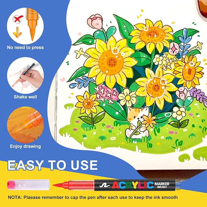 240 Colors Acrylic Paint Markers - Image 2
