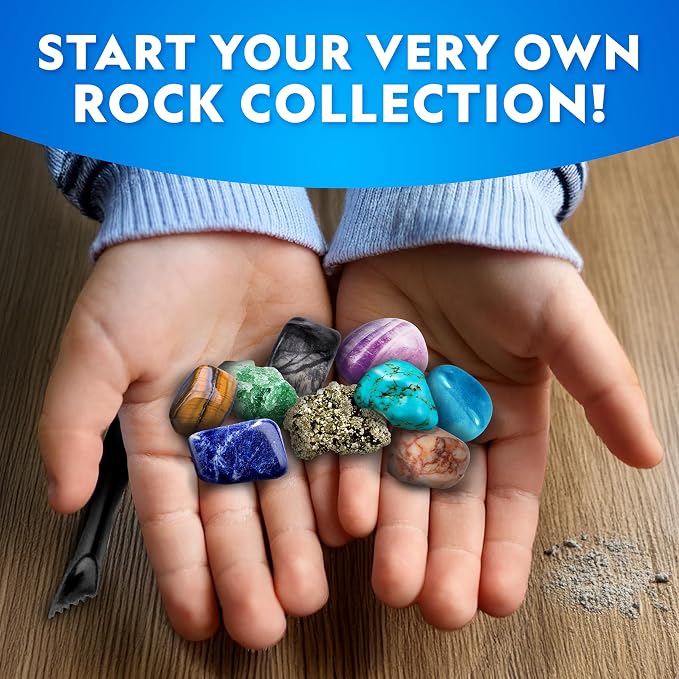 National Geographic Gigantic Gemstone Dig Kit – Excavate 50 Real Gems from a - Image 3