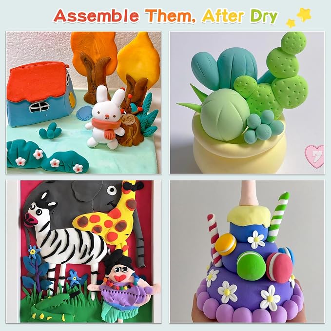 GAGATOAD 36 Colors Ultra Light Air Dry Clay Kit - Image 7