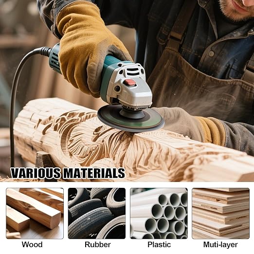14pcs Wood Carving Disc Set for 4 in 4.5 in Angle Grinder | For Quick Rough - Image 7