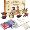 YADUO Tiny 3D Beaded Animal DIY Kit, Easy DIY Beading Embroidery Kit by YADUO