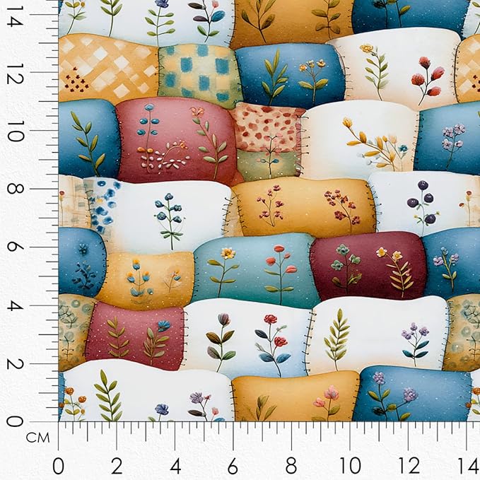 Farmhouse Chicken Patchwork Cotton Fabric Panel – 6 Designs + Bonus Patchwork - Image 8