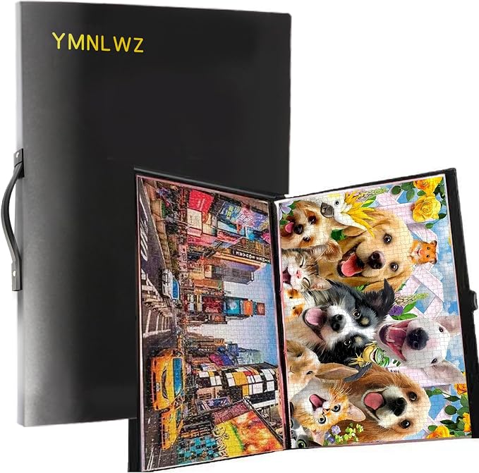 YMNLWZ Puzzle Storage 1000 Pieces Large-Capacity Storage Puzzle, 20 Transparent by Unknown