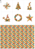 Patchwork Tree Cotton Fabric Panel – Six 10×10 inch Designs + Bonus 29.5×19.6 by FabricsTown