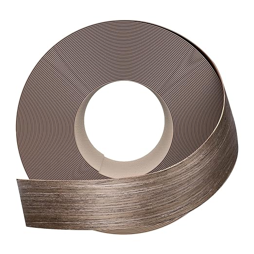 GSCIT Club Walnut Edge Banding, 1 1/2 inch x 10ft roll of Veneer Edge Banding -Pre-glued Flexible, Real Wood Tape Banding for Cabinet Repair Furniture Restoration, (ZYKJ-1 1/2-10-Walnut)
