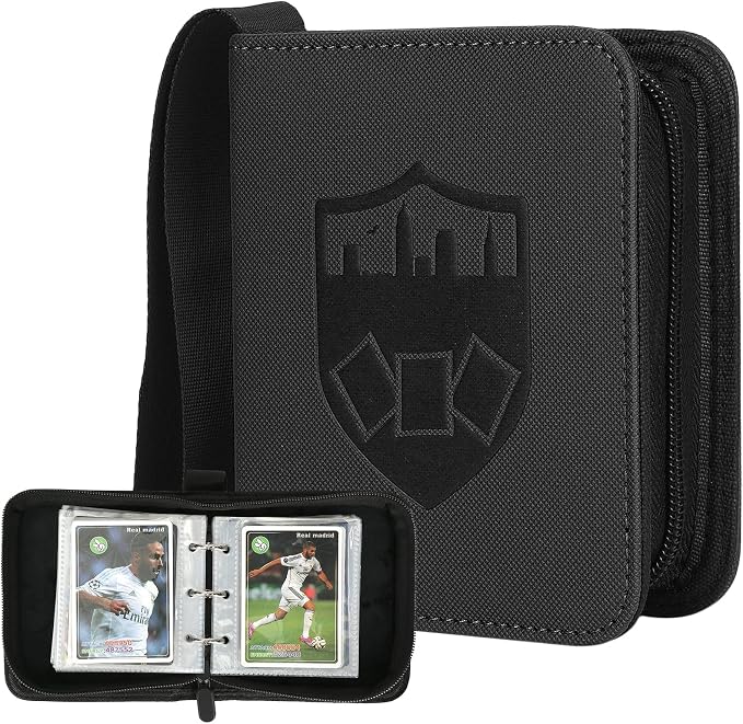GERMUN Mini Card Binder 1 Pocket, 80 Pockets Trading Card Binder, Premium Small by GERMUN