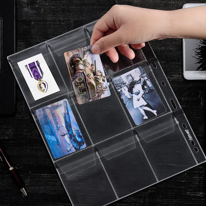 Coin Collecting Pages 5 Sheets 9 Pockets Standard 9Hole Coin Pocket Inserts - Image 4