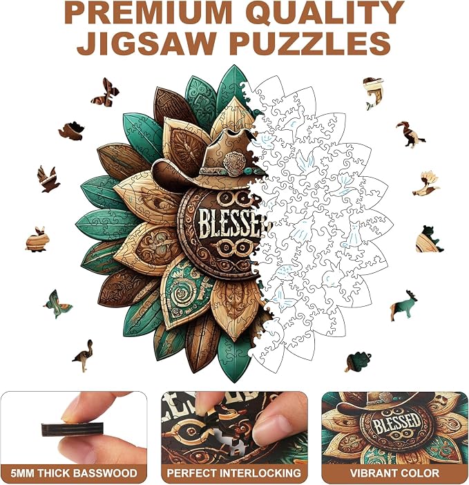 200 Pieces Blessed Wooden Puzzles - Image 3