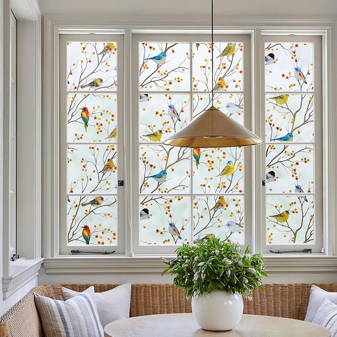 DKTIE Country Rustic Stain Glass Window Film - Image 3