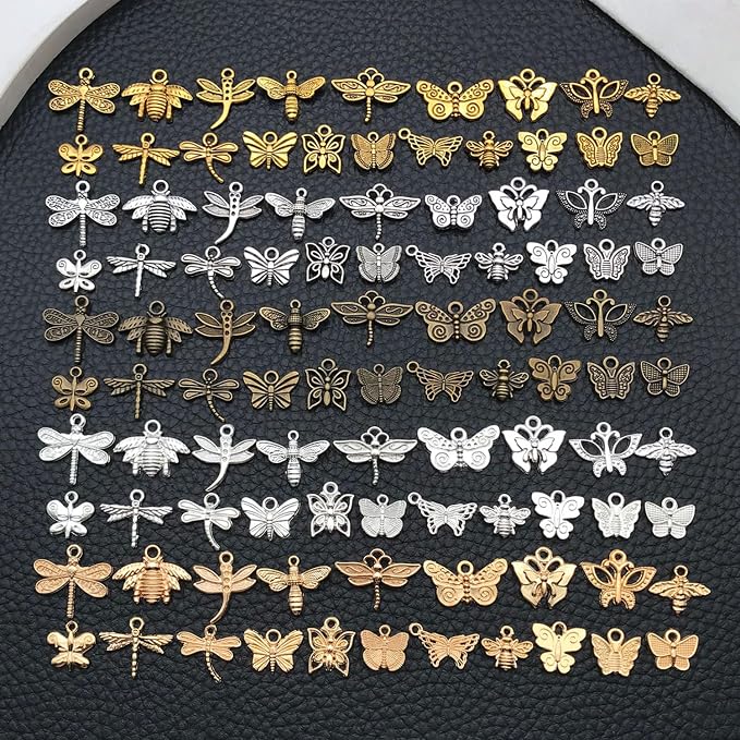 WOCRAFT 100pcs Butterfly Charms - Image 6