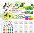 12 Pack Wooden Bird Feeder Painting Kits by AluAbi