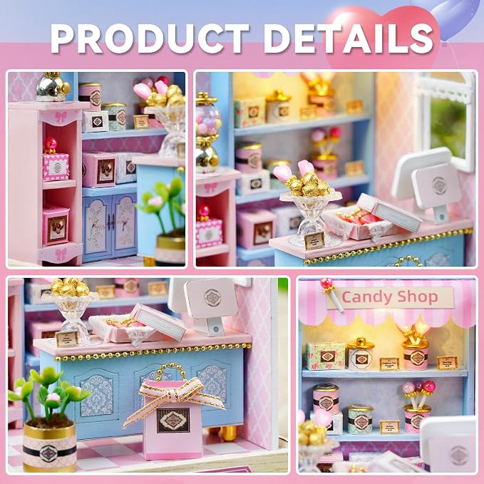 Flever Dollhouse Miniature DIY House Kit Creative Room - Image 3