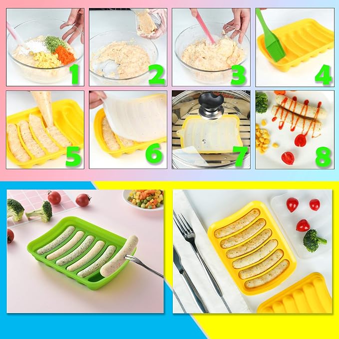 Kare & Kind 2x Silicone Sausage Molds - Image 9