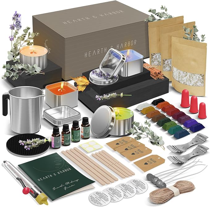 Hearth & Harbor Organic Soy Candle Making Kit by HearthHarbor