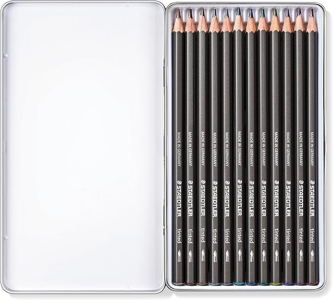 Staedtler Water-Soluble Tinted Graphite Pencils, Watercolor Artist Set - Image 2