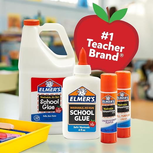Elmer's Disappearing Purple School Glue Sticks, 22 Grams, Vision Board - Image 5