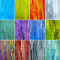 LITMIND 12 Sheets Smooth Translucent Texture Stained Glass Variety Pack by LITMIND
