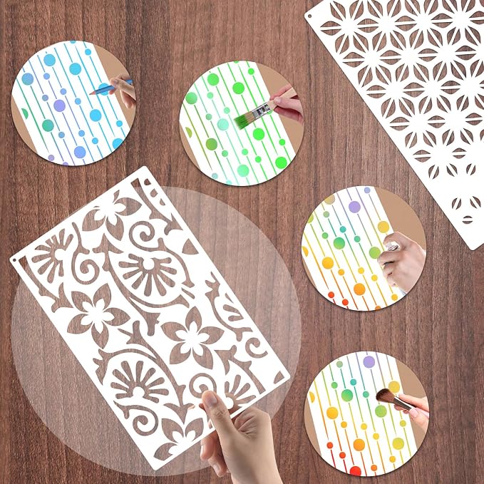 Yazhiji 8PCS Geometric Stencils - Image 8