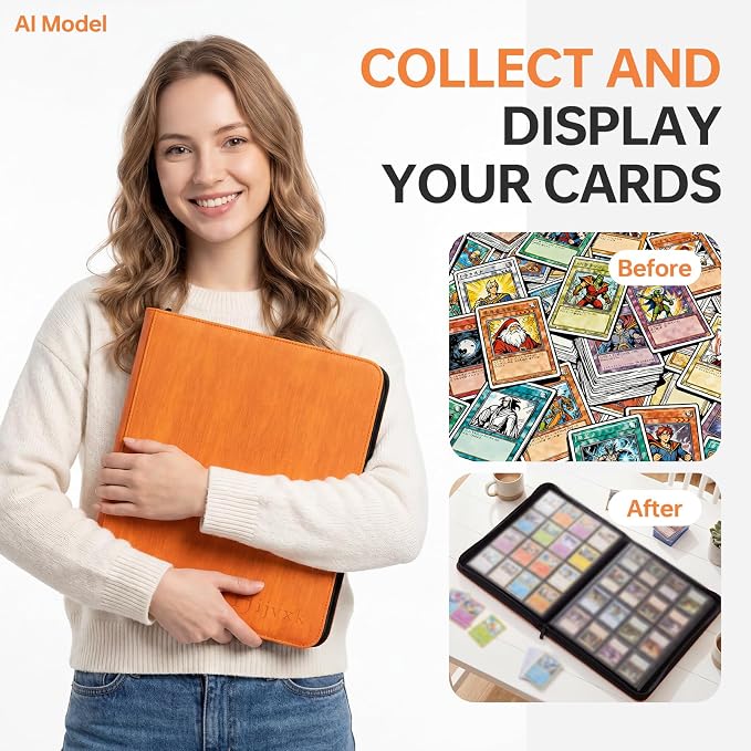 Card Binder 12 Pocket, Premium 720 Double Sided Pocket Collection Binder - Image 7