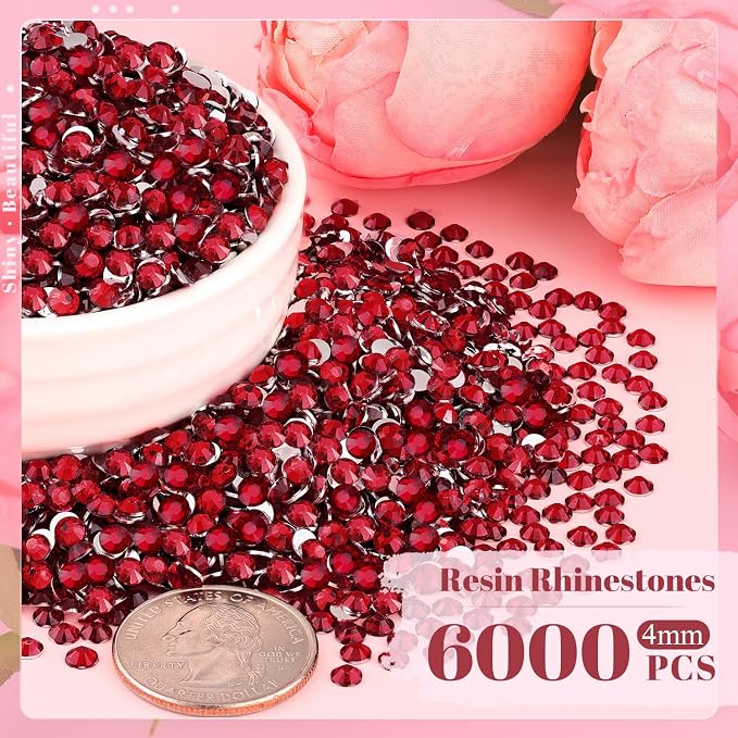 6000PCS 4mm Resin Rhinestones Bulk - Image 2