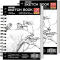 FIXSMITH 5.5"X8.5" Sketch Book | 200 Sheets Sketchbook | 2 Pack | Acid Free by FIXSMITH