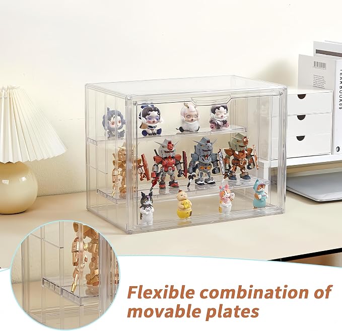 Clear Acrylic Display Case for Figures 4 Layer Figure Display Shelf - Image 5