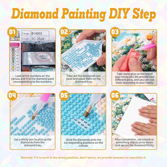 Cowboy Boot Diamond Art Kits for Adults Beginners 14x14 in, DIY Craft Gift | - Image 7