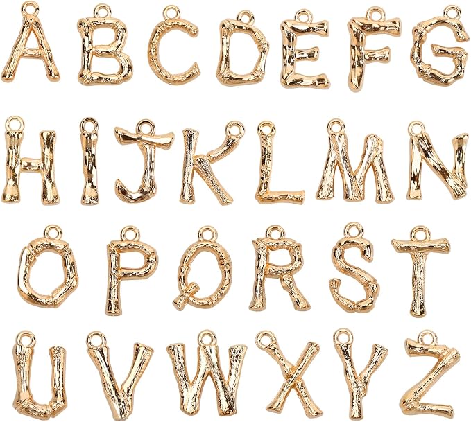 SANNIX 26Pcs Letter Charms, Initial Letter Charms by SANNIX