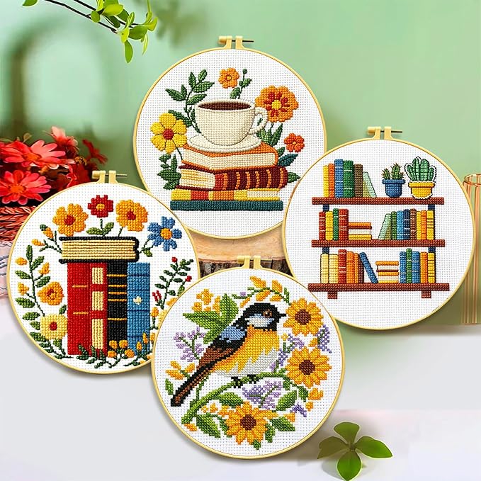 Zhenqing Book Lover's Cross Stitch Kit - Image 2