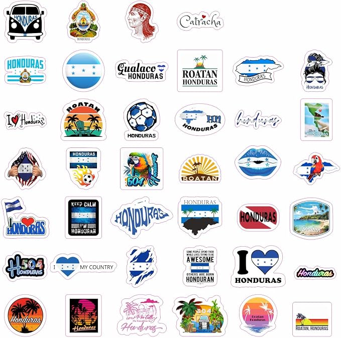 BulbaCraft Honduras Stickers for Water Bottle and Laptop - Image 3