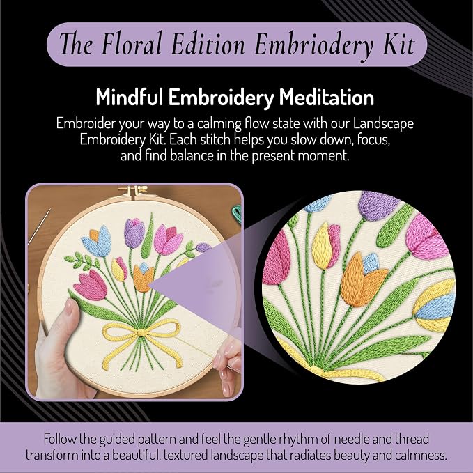 Unwynd Embroidery Kit Floral Theme - Image 8