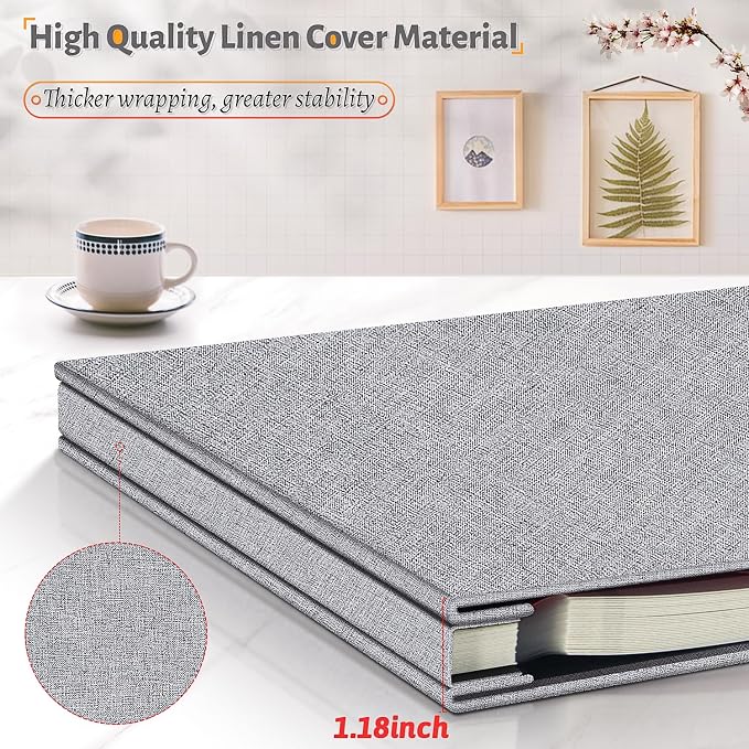 Artfeel Photo Album Self Adhesive Scrapbook, 60 Pages Large Photo Book - Image 5