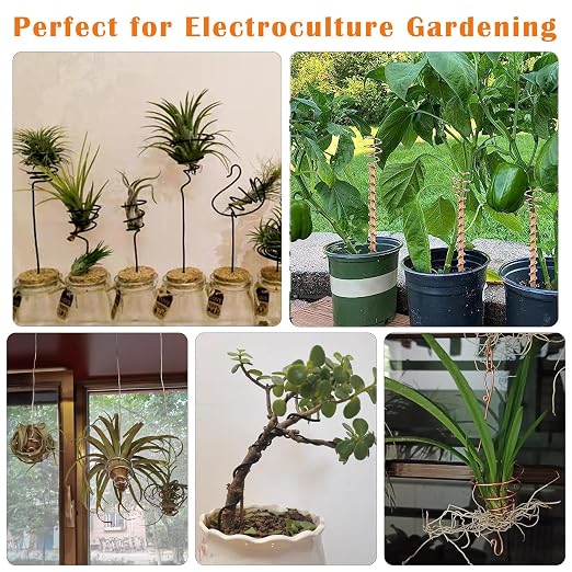 65.6 Feet Tarnish Resistant Copper Wires Electroculture Gardening Copper Wire - Image 4