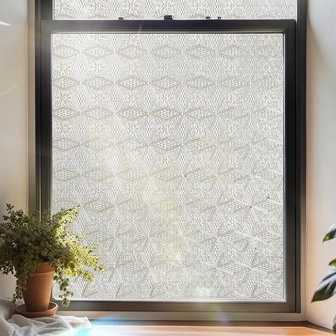 3D Stained Glass Window Film, Decorative Window Privacy Film by ADDHERES