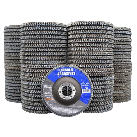 200-Pack Flap Disc 40 Grit 4.5" x 7/8" Sanding Discs